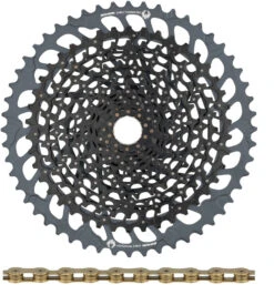 SRAM GX Eagle XG-1275 Kassette + Eagle Kette 12-fach Verschleißset -Heimtrainer 338266