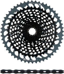 SRAM X01 Eagle XG-1295 Kassette + Eagle Kette 12-fach Verschleißset -Heimtrainer 347896