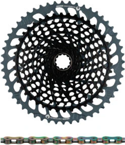 SRAM X01 Eagle XG-1295 Kassette + Eagle Kette 12-fach Verschleißset -Heimtrainer 347900